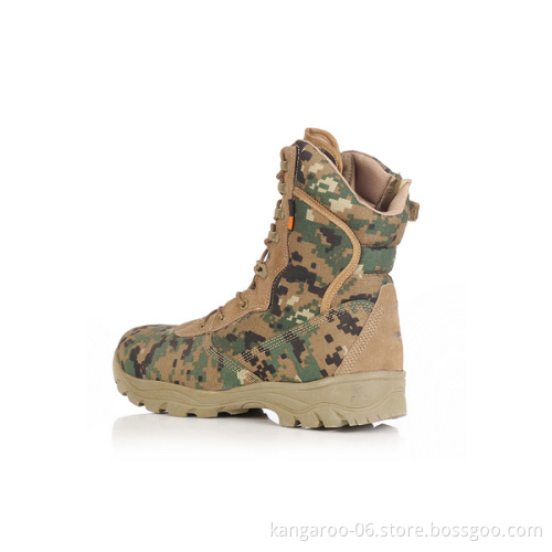 Black Leather Men Waterproof Cheap Security Boots